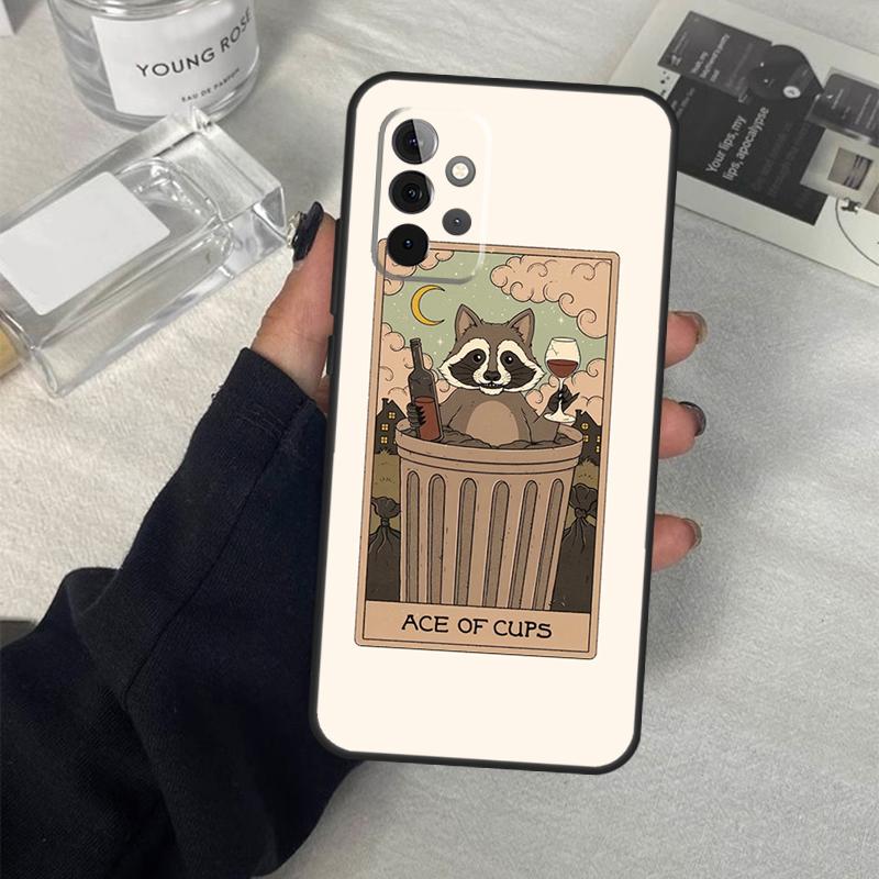 

Raccoon Art Tarot Case For Samsung Galaxy A54 A34 A14 A36 A56 A06 A13 A53 A32 A12 A22 A52 A35 A17 A16 A55 A15 Samsung A33 5G