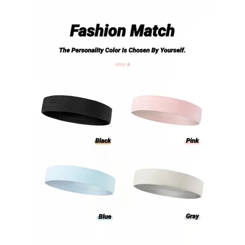 Summer Non-Slip Elastic Sport Headbands Women Men Sweat-absorbing Running Yoga Spa Hairbands Sweatband Wash Face Makeup Headwrap