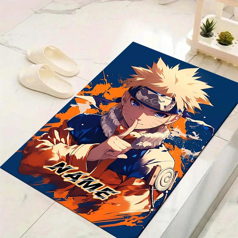 Custom 1Pc Naruto Fire Determination Rug Office Carpet Indoor Outdoor Entrance Doormat Nonslip Soft And Comfortable Living Room D2915191