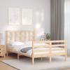VidaXL Bed Frames with Headboard Small Double Solid Wood 3193891