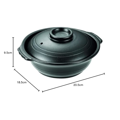 PEARL METAL Ceramic Yosenabe (Japanese Kaiseki Style) Pot, HB-5213