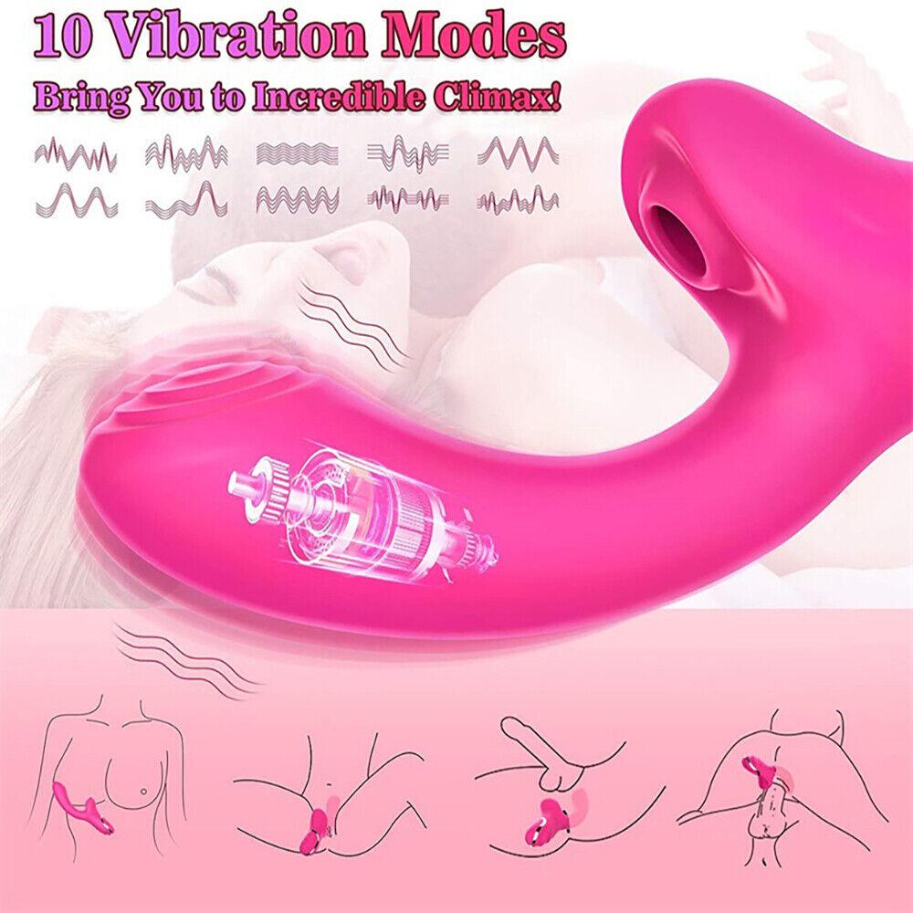 Sucktion Vibrator G-Spot Dildo Rabbit Women Adult Sex Toys Massager