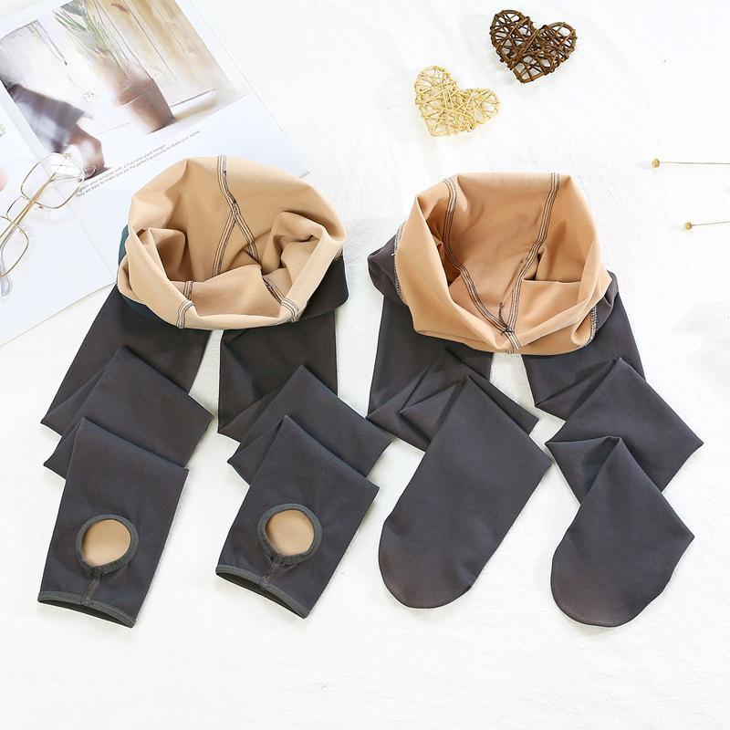 Sexy Frühling Herbst Warme Thermostrumpfhose Damen Sockenhose Falsche Strümpfe Panty Haut-Effekt Dünne Durchscheinende Strumpfhose Leggings