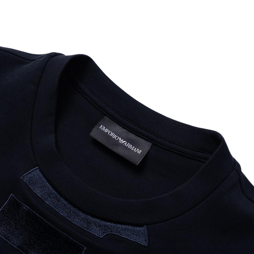 Emporio Armani Ss23 Printed Eagle Logo Crewneck Sweatshirt Men Sweatshirt Dark-Blue 3R1MDH-1JHSZ-09J0