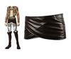 amor e Attack on Titan Loincloth Necklace Basement Key Set Accessories Cosplay Survey Corps Wings of Freedom [Entregando paz] + + 3-piece (Loincloth