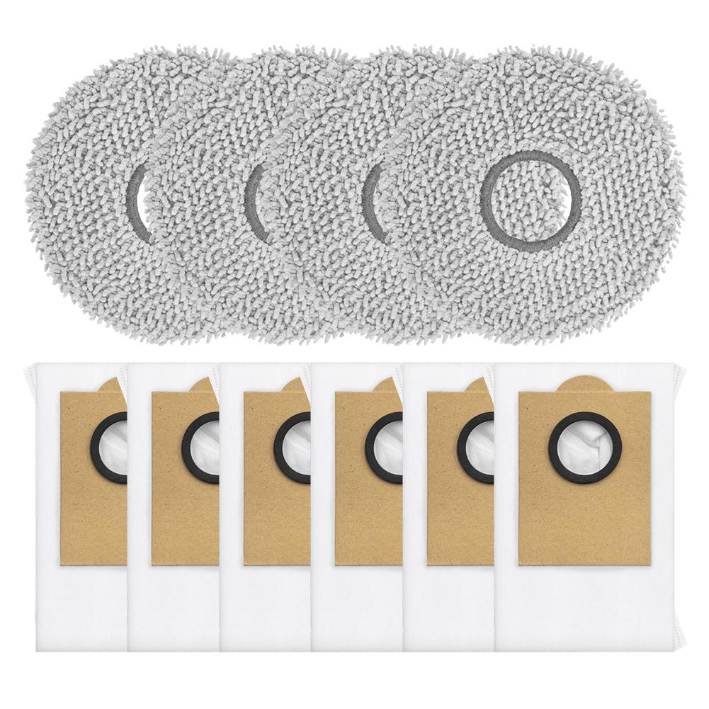 For LEFANT-M3 /M3 For Gen2 Robotic Vacuum Cleaner This Vacuum Cleaner Includes 4 Mop Pads And 6 Dust Bags.
