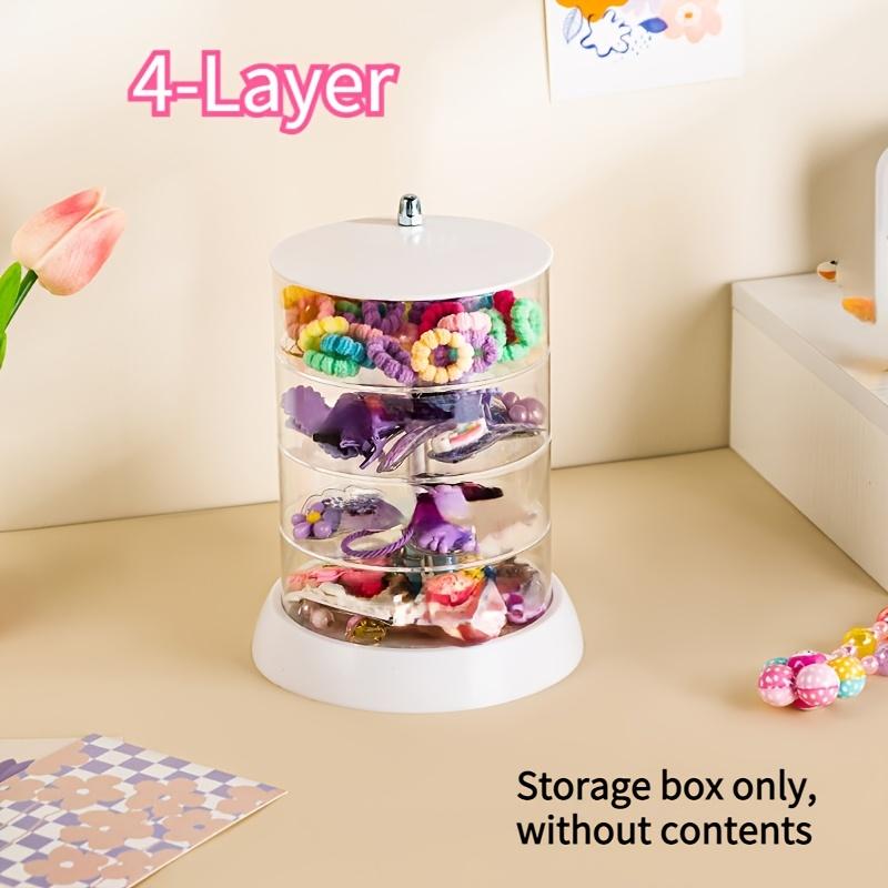 360° Drehbarer Make-up-Organizer - Transparent, Mehrschichtige Aufbewahrung für Kosmetik, Haarschmuck & Schmuck - Einfache Montage