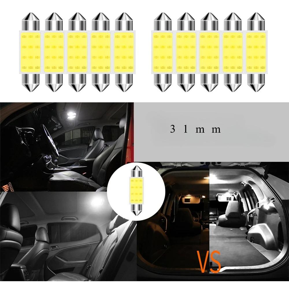 White Cob C5W Car Auto Festoon Dome Interior Led Reading Light Lamp Map Roof Reading Bulb  31Mm Wholesale