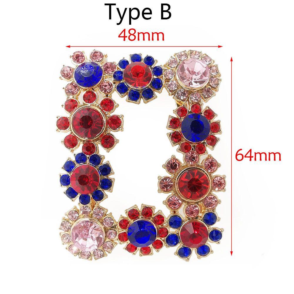 1PC European Fashion Crystal Shoe Clip Transformation Style Women's Shoes Decorations Rhinestone Charm Clothing Collocation