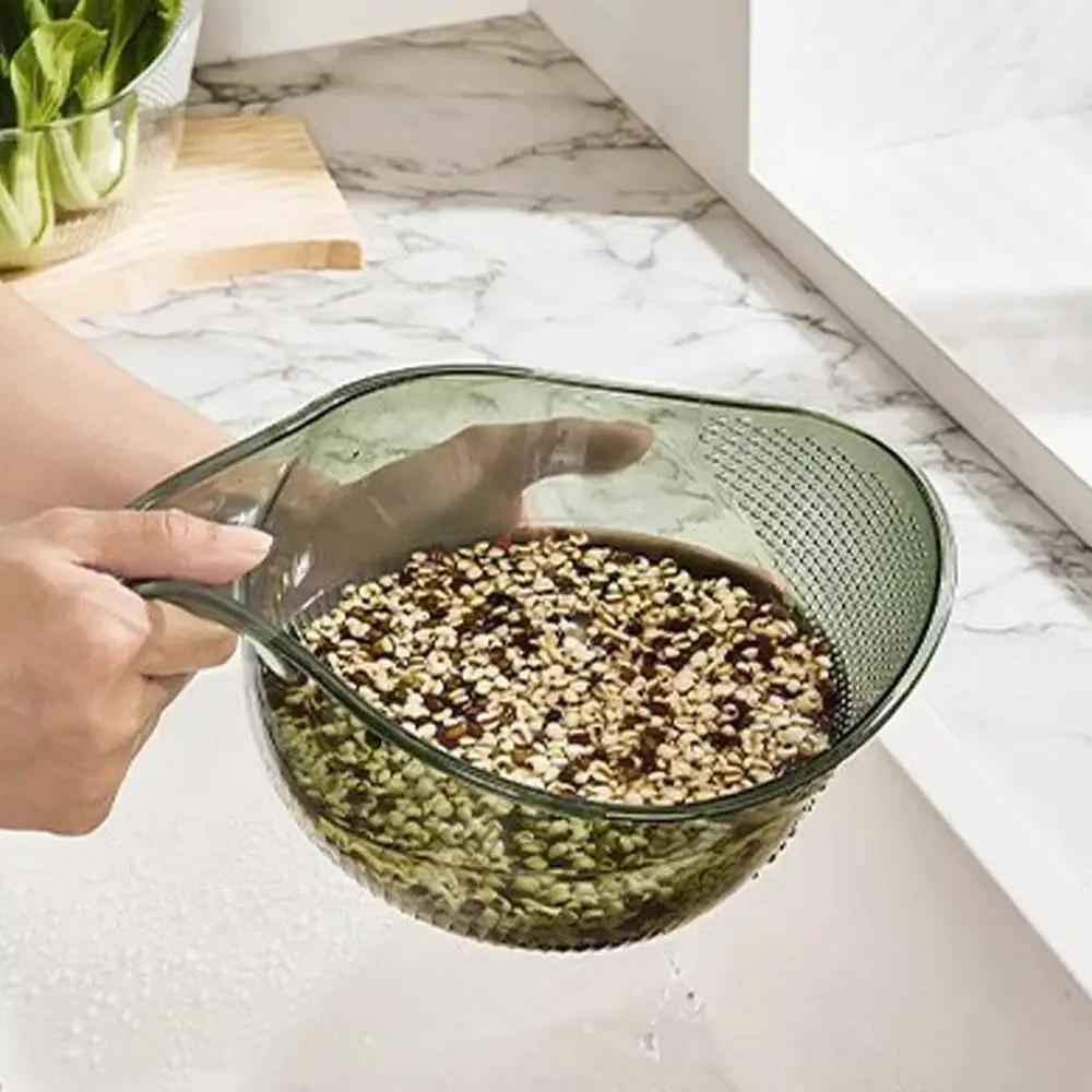 Risvaskebolle Plast dørslag Sil Grønnsaksavløp Kurv Kjøkkenverktøy Mat Bønner Sil Fruktavløp