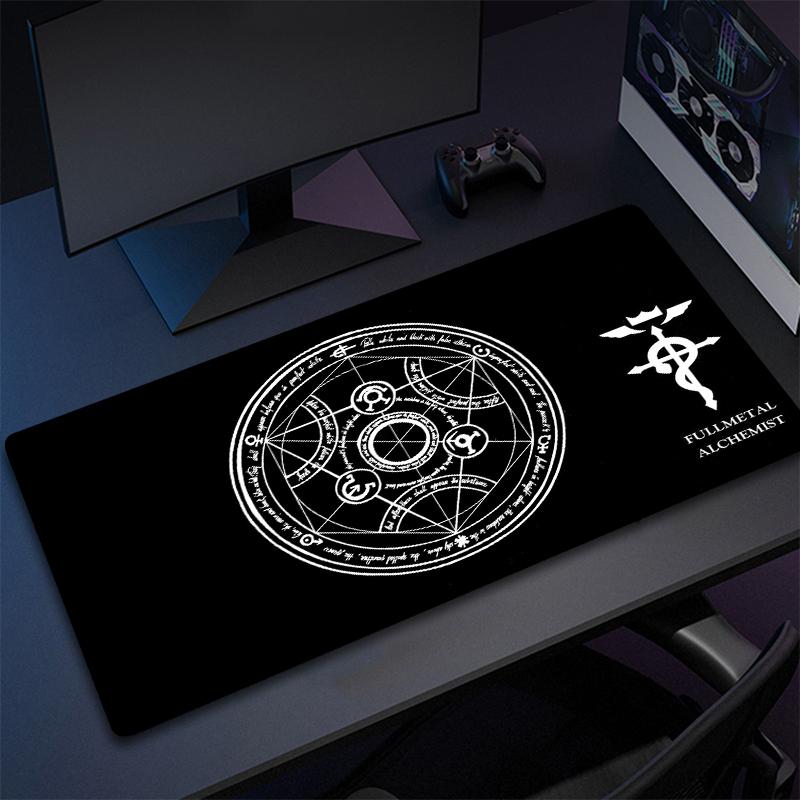 Xxl Large Anime Fullmetal Alchemist Mouse Pad 90x40 Speed Computer HD Desk Mat Cute Gaming Keyboard Mousepad Pc Gamer Complete
