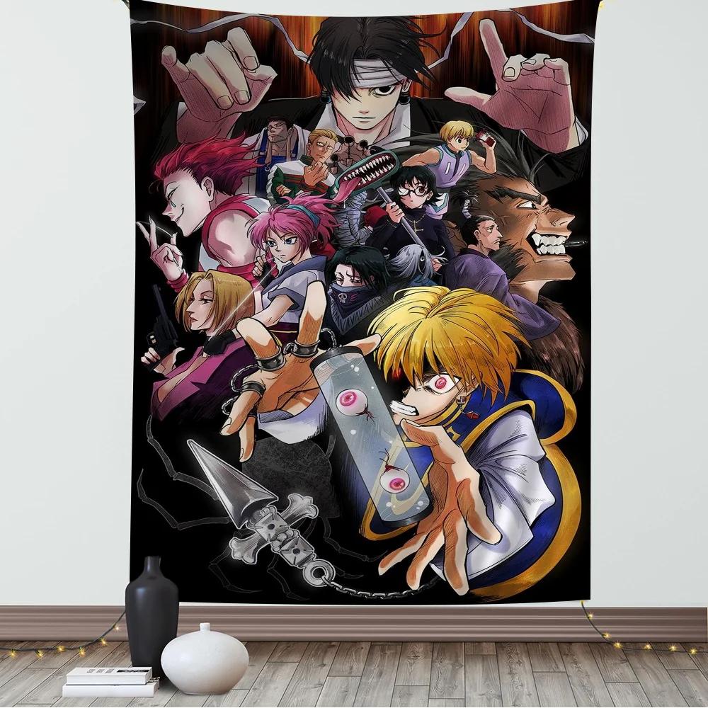 Hunter X Hunter Japanese Classic Anime Anime Tapestry Hanging Tarot Hippie Wall Rugs Dorm Home Decor