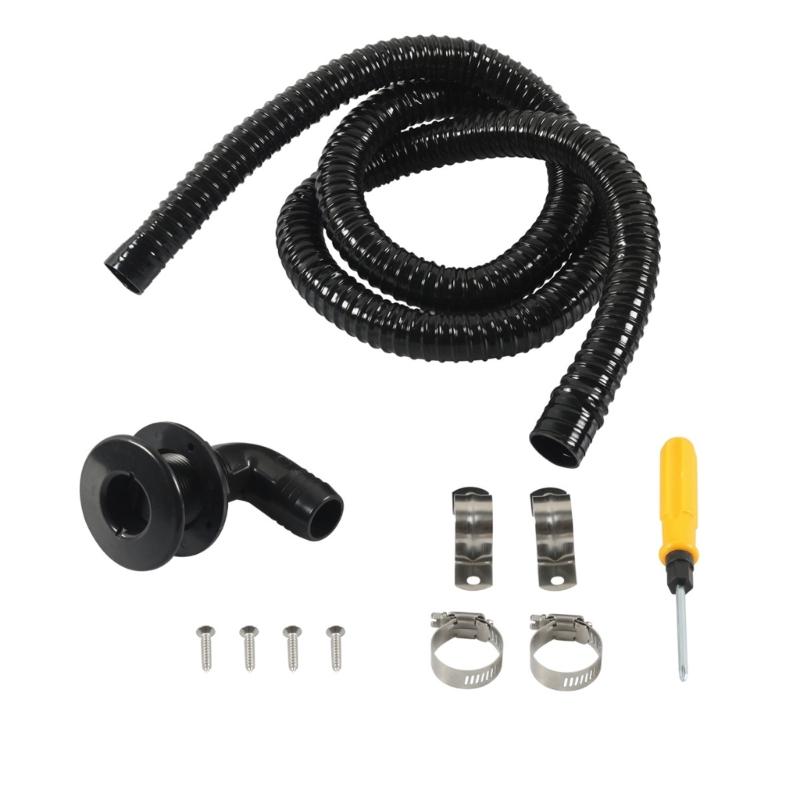 90 Degree Thru Hull Fitting Connector Leakproof Angled Thru Hull Fitting Bilge Pump Drain For Boating Boats Yacht