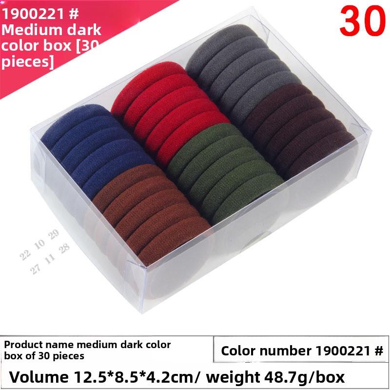 High-elasticity Box Towel Hair Band Fresh Hyuna Colorful Hair TieTowel Band Candy-colored Rubber Band