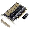 PCI-E 16 для M.2 B для Key 5-портовая NGFF+Sata 3.0 карта Pansion JMB585 для чипа PCI для прессы Gen 3x2 пропускная способность