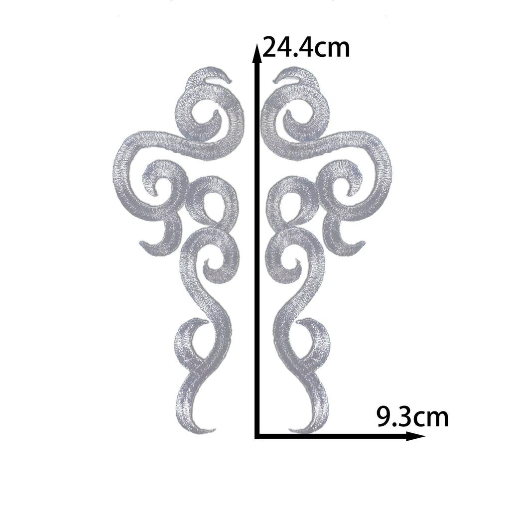 Вышивка узором жимолости Одежные аксессуары Тканевая наклейка Этническая сценическая одежда Опера Древний костюм Глажка Сделай сам Ручная работа