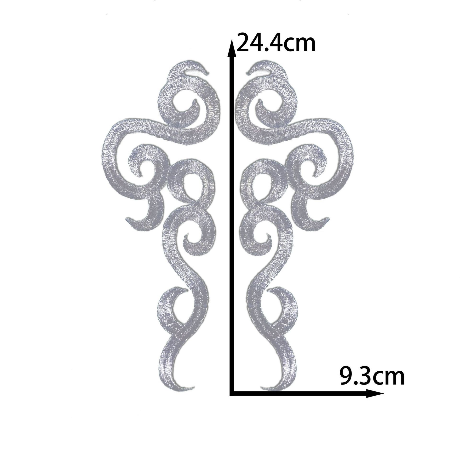 

Honeysuckle Pattern Embroidery Clothing Accessories Cloth Sticker Ethnic Performance Stage Clothing Opera Ancient Costume Ironing Diy Handmade