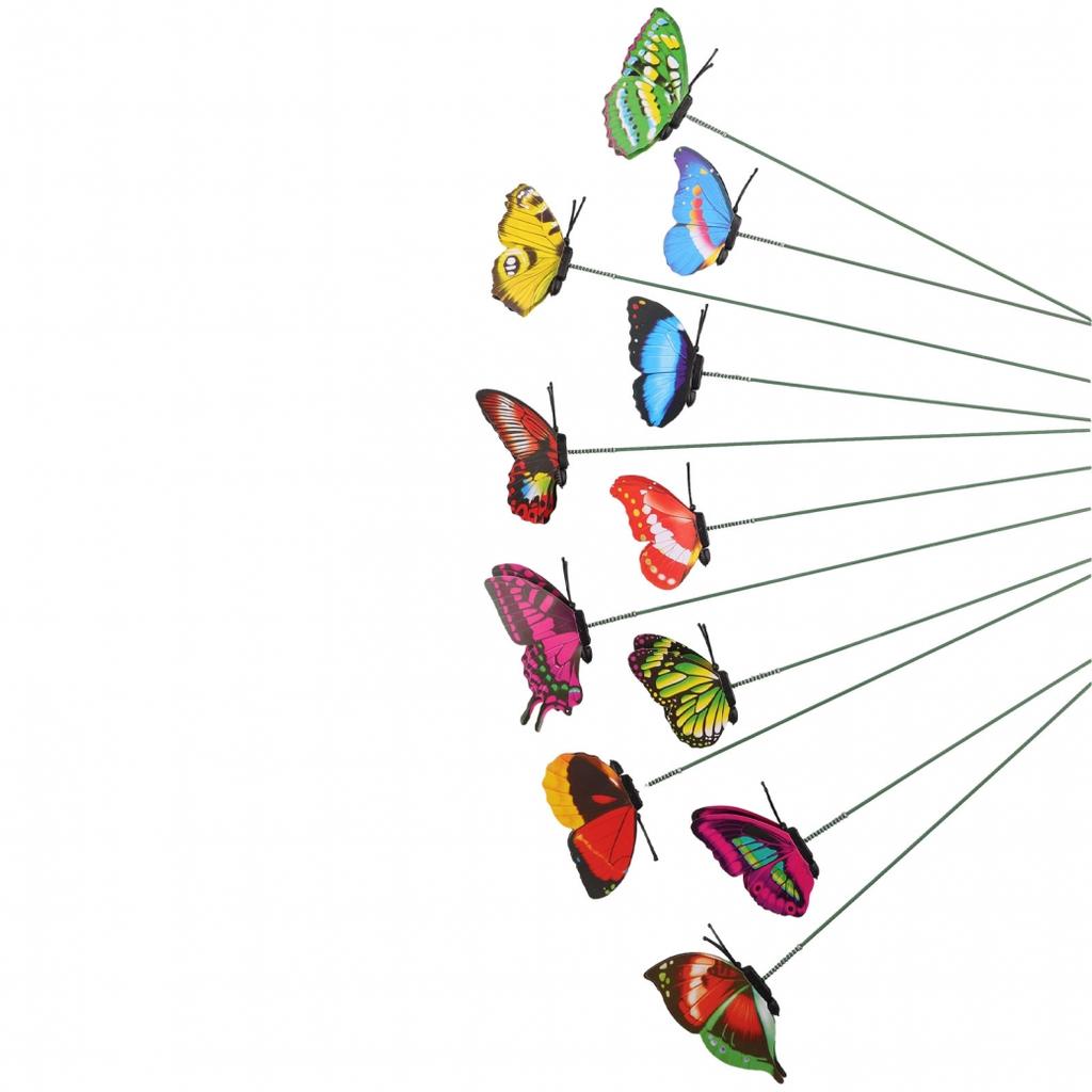 PVC Butterfly Stakes Party 50PCS Varied Waterproof