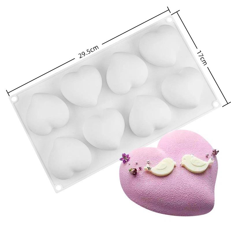 4 6 12-Cell Pistachios Design Silicone Chocolate Mold Food Grade Mousse Cake Mould Kitchen Bakeware Party Dessert Baking Tools