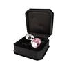 Plug anal - rimba - ra8015 - acier inoxydable - cristaux roses - diamètre 2,4 cm