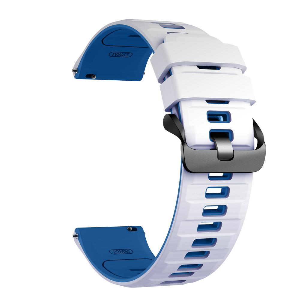 22mm Dual Color Silicone Strap for Huawei Watch GT 6/5/5 Pro/4 46mm Quick Release Watch Band