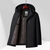 Winter Men's Padded Coat Medium and Long Hooded Middle-aged Wear Business Casual Padded Coat Men's Padded Jacket