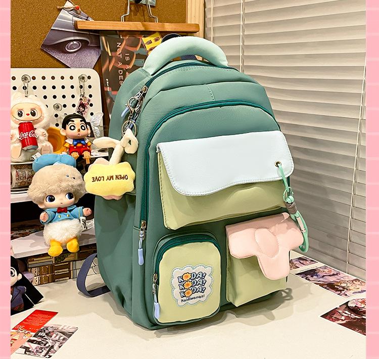 School Bag New Summer Dopamine Sweet Soft Girl Backpack Japanese Style Backpack Academy Style High Appearance Backpack for Middle School Students
