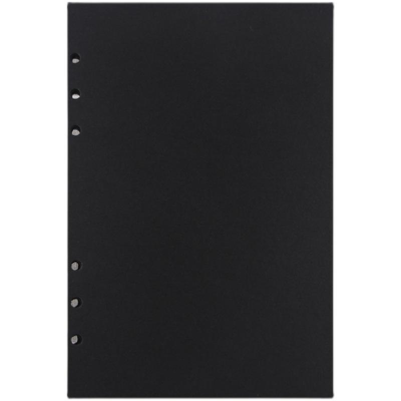 A4/A5 Handmade Kraft Paper Journal with White/Black Card Cover and Loose-Leaf Binding for Drawing and Photography