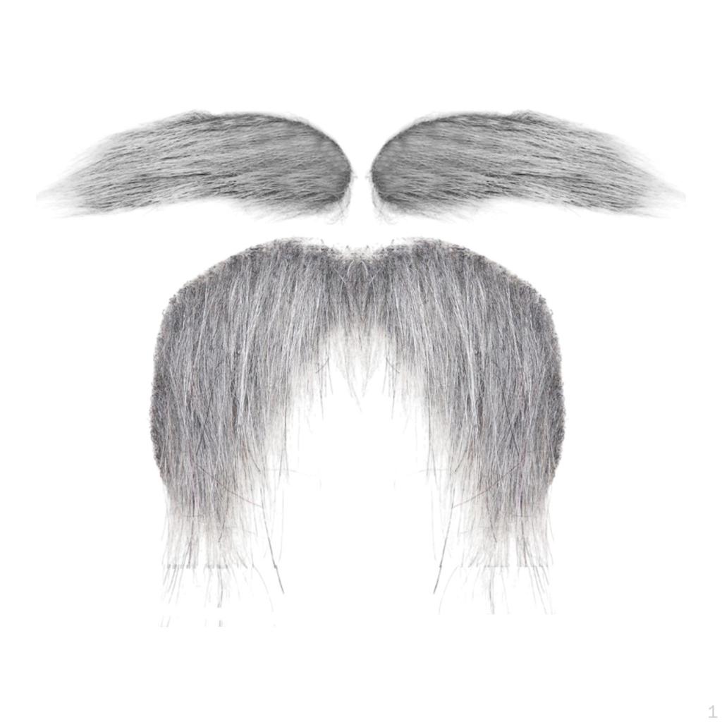 Sztuczne wąsy brwi akcesoria kostiumowe dekoracje makijaż DIY na karnawał świąteczny