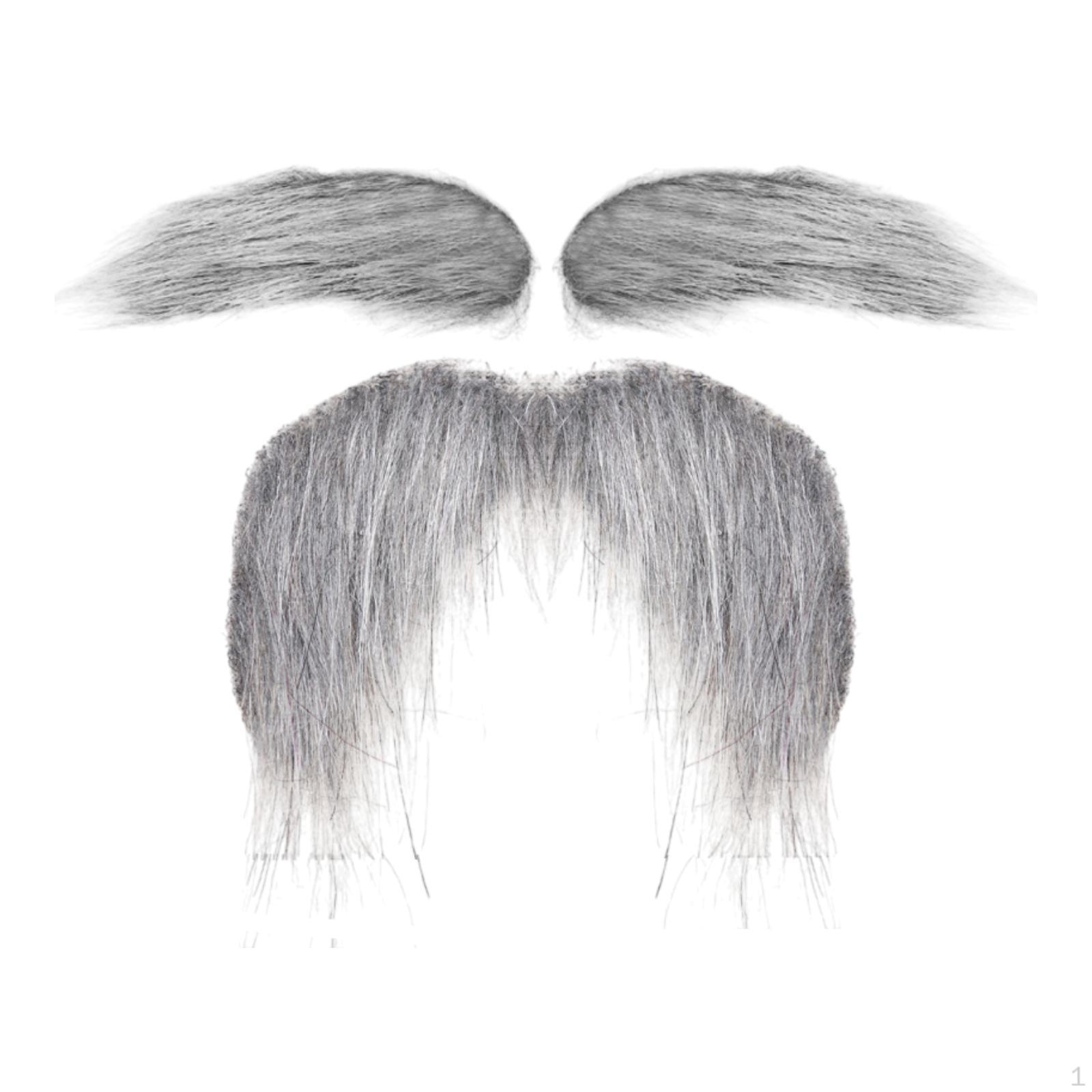 

Поддельные усы брови костюм аксессуары декор сделай сам макияж для карнавала праздничный gray