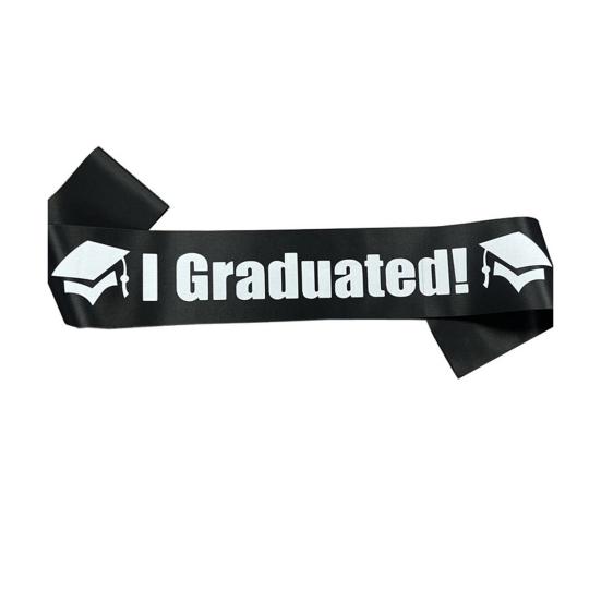 Graduation Sash Class of 2026 Grad Honor Sash I Graduated Satin Sash for Congrats Graduates Party Supplies