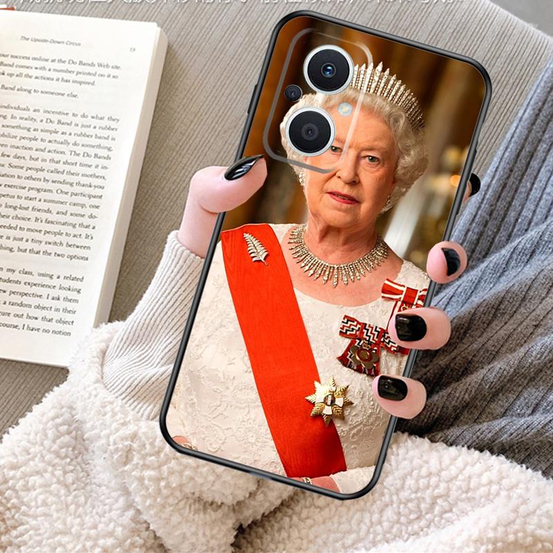 

Queen Elizabeth II Case For OPPO Reno 12F 12 13 11 F 8T 7 8 10 Pro OPPO Find X8 X6 Pro X3 X5 Lite Cover Fundas OPPO Reno8 5G