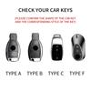 Suede Car Key Case Cover Shell for Mercedes Benz A C E S G Class W177 W205 W213 W222 X167 Amg Glc Cle Cla Glb Gls Car Key Bag
