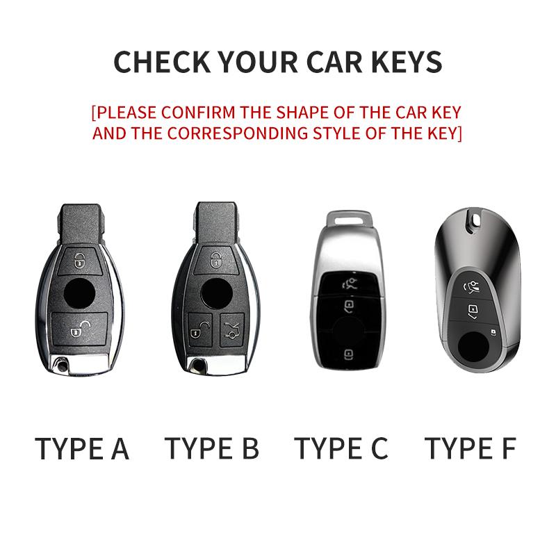 Suede Car Key Case Cover Shell for Mercedes Benz A C E S G Class W177 W205 W213 W222 X167 Amg Glc Cle Cla Glb Gls Car Key Bag