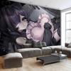Anime Girl Tapestry Dark Pastel Bandage Style Wall Hanging For Teen Bedroom Dorm Gothic Aesthetic Decor Multiple Sizes