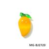 2Pcs Colorful Tiny Mango Charms Glass Pendant Cute Mini Fruits Ornaments DIY Craft Supplies Perfect Gifts for Handmade Lovers