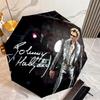 French legendary rock singer and actor Johnny Hallyday umbrella is suitable for all seasons, including home travel and outdoor activities Y4