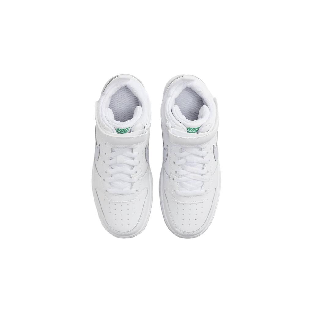 Nike Court Borough Mid 2 GS White Stadium Green Kids Sneakers Football-Grey CD7782-115