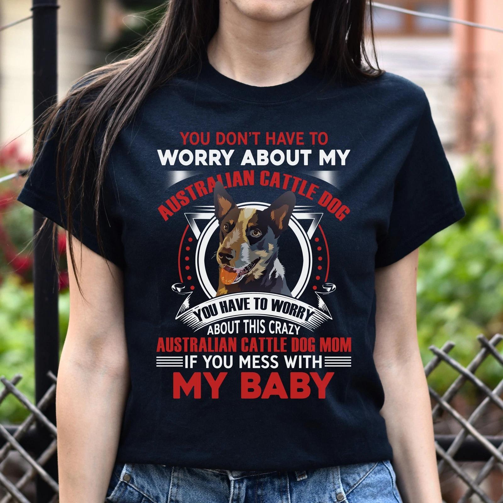 Australian cattle dog mom Unisex t-shirt gift black navy dark heather L