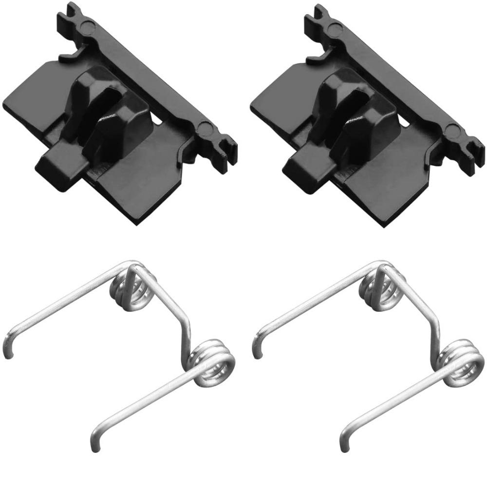 

4 шт. Чорні DIY Аксесуари для машинок для стрижки волосся Пластиковий язичок Пружинний натяг Для W-ahl Magic Clip чорний