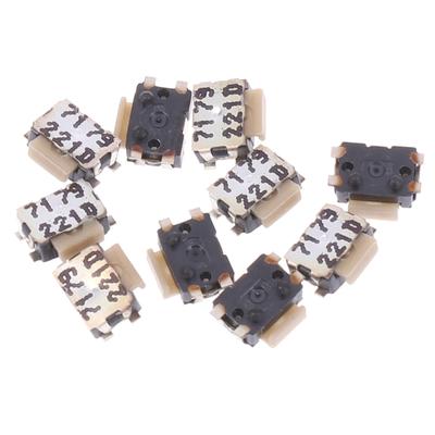 10 Piezas Kms221Gplfs Cabeza Plana Pequeña Tortuga Táctil Interruptor de Botón Lateral Parche 4 Patas Teléfono Móvil Cámara Botón Táctil