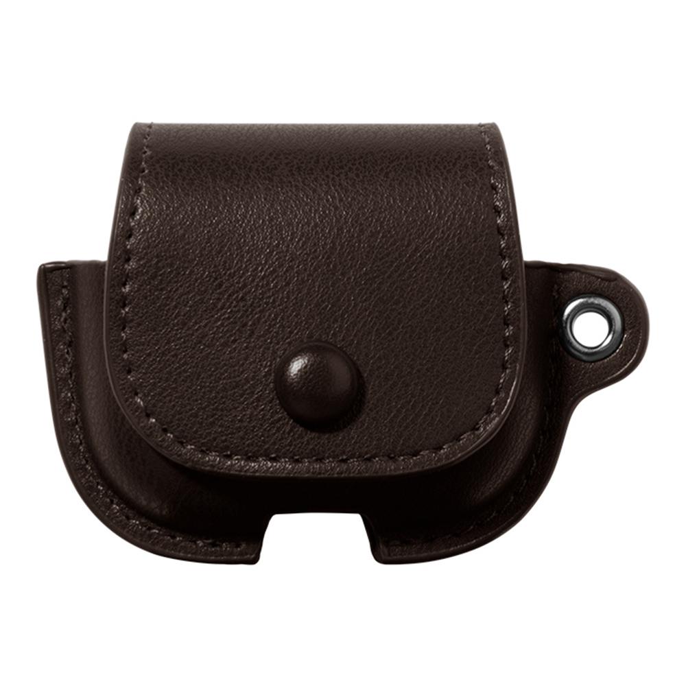 

For AirPods 3 Charging Case Cover Backpack Style Leather+PC Earbuds Protective Case Dark Brown