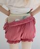 FUNFROMFUN Frilled Pumpkin Shorts, Deep Pink