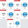 3D ABS Car Front Emblem Rear Trunk Badge Steering Wheel Sticker For Nissan Qashqai Tiida Kicks Versa Leaf Sentra Altima X-trail