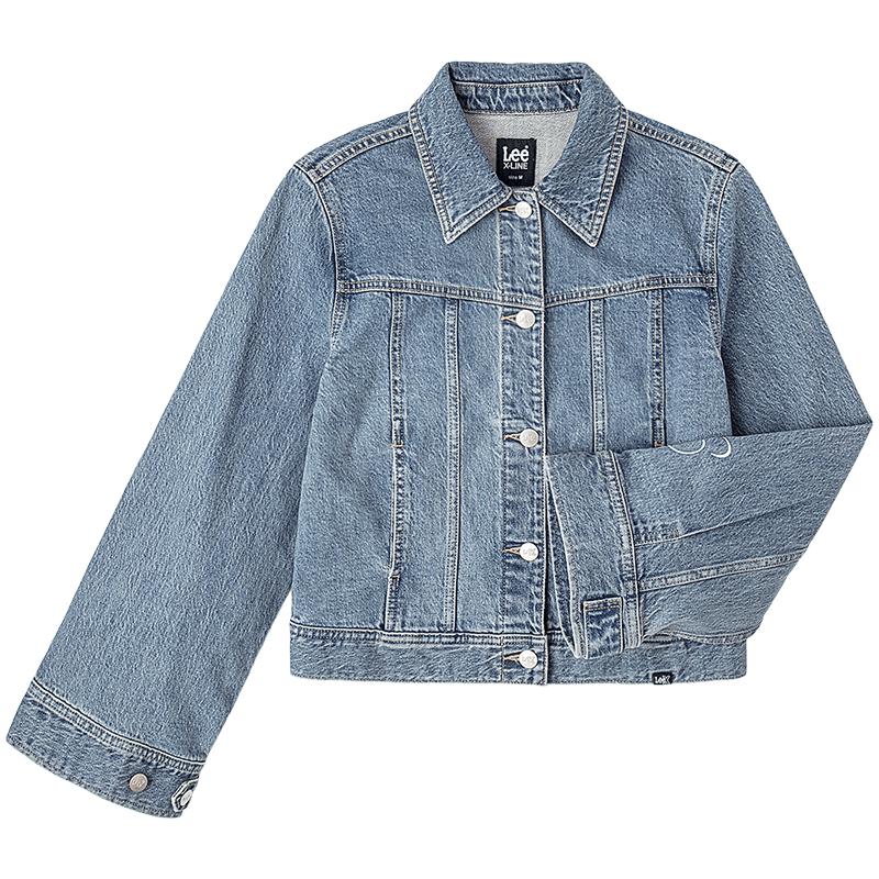 

Женская джинсовая куртка Lee Comfort Fit с принтом и расклешенными манжетами M