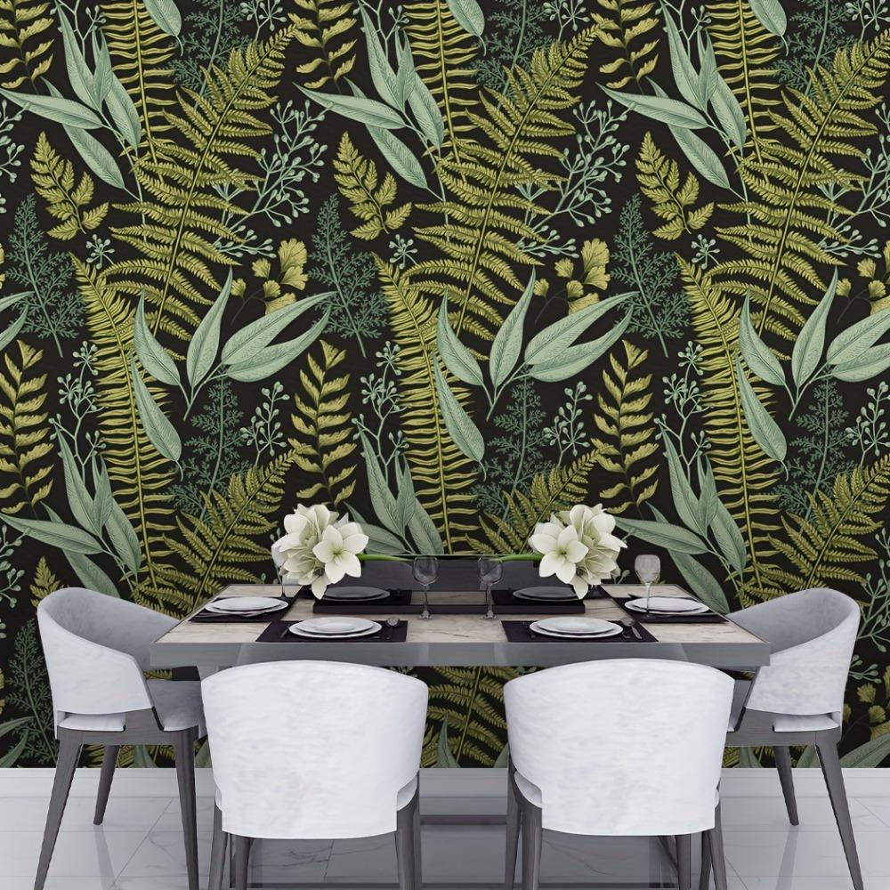Pattern Sticker, Hotel Bedroom Cafe Renovation Wall Bookcase with Glue Self-adhesive PVC Wallpaper Commercial Waterproof