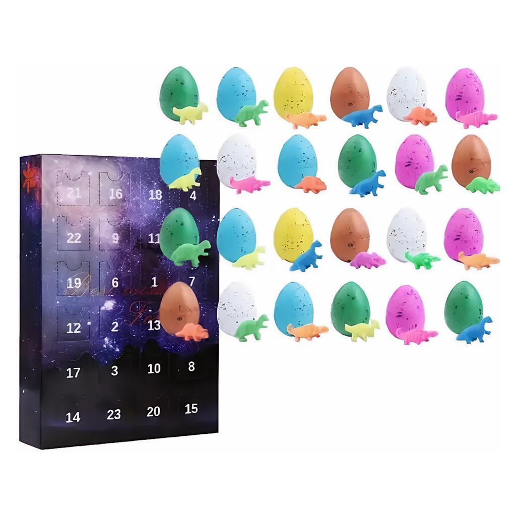 Kids Dinosaur Christmas Advent Calendar Dinosaur Eggs Holiday Countdown Calendar Xmas Surprise Gifts for Boys Girls Teens