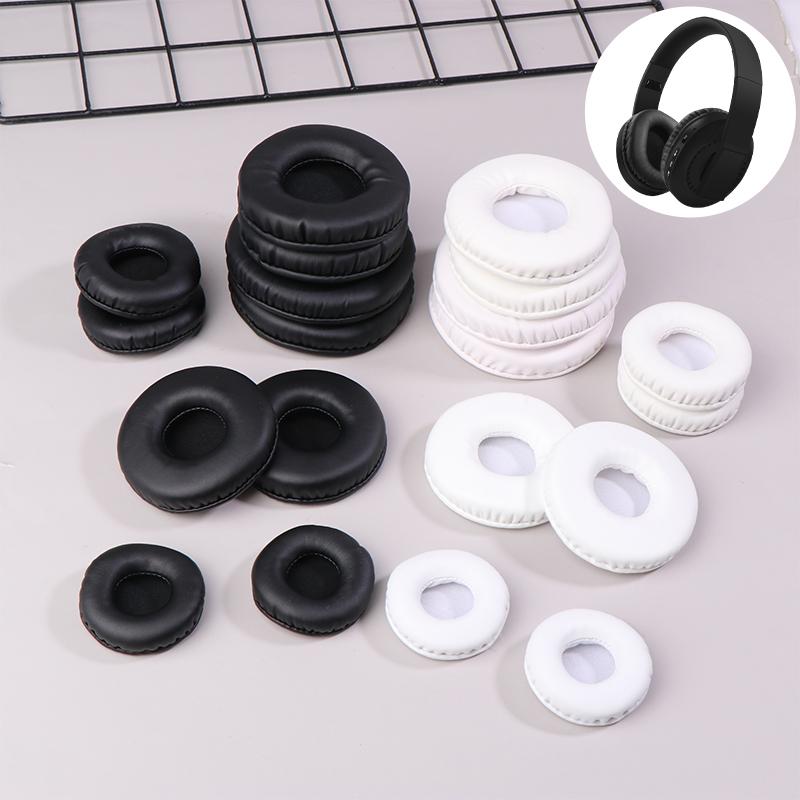1 pereche de căști cu capac rotund din burete Tampoane de schimb pentru urechi Tampoane pentru urechi 50/60/70/80/90 mm Pernă pentru căști