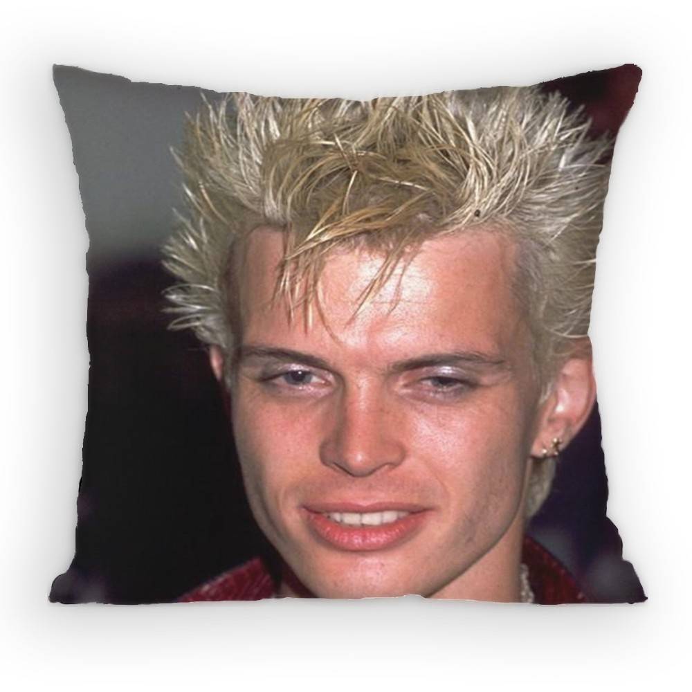 Famous BBilly Idol Pillow Case Antidustmite Pillowcase Invisible zipper silky short plush Sofa cushion cover