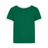 Champion Women's Color-block Knit Short Sleeve T-Shirt
